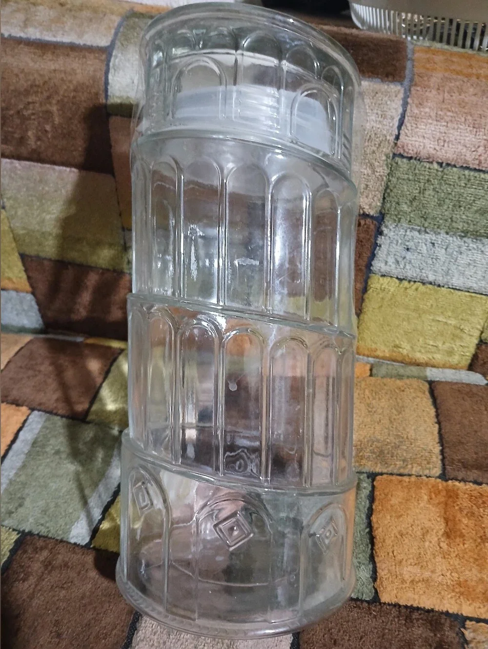Clear Glass Beverage Dispenser Pisa Tower Italy Figure